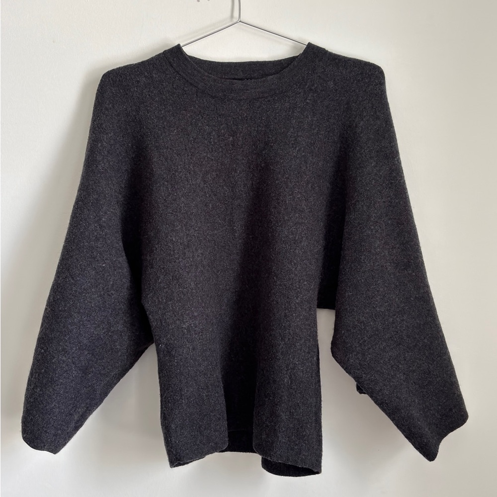 COS grey sweater wide sleeve